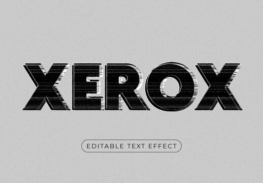 Xerox Text Effect