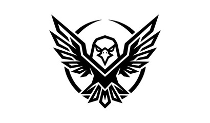 Fototapeta premium Aggressive eagle mascot logo design element for sports team vector