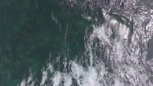 Aerial view featuring the beach and the Atlantic Ocean in North Hampton, New Hampshire
