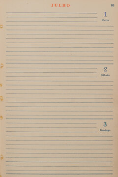 aged sheet of notebook paper texture background
