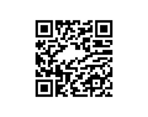 Fototapeta premium QR code vector isolated on light background digital scan technology symbol