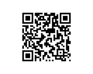 Fototapeta premium QR code vector isolated on light background digital scan technology symbol