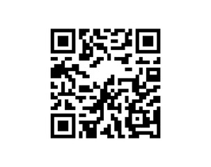 Fototapeta premium QR code vector isolated on light background digital scan technology symbol