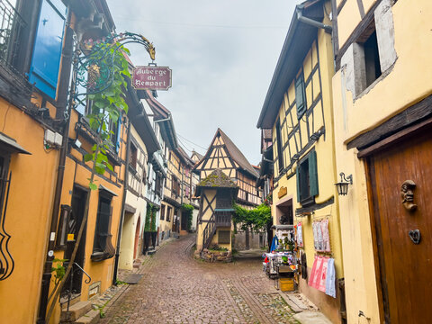Eguisheim, France; May 7 2024: Spring in Eguisheim, France