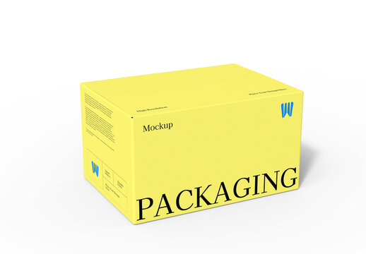 Kraft Box Packaging Mockup