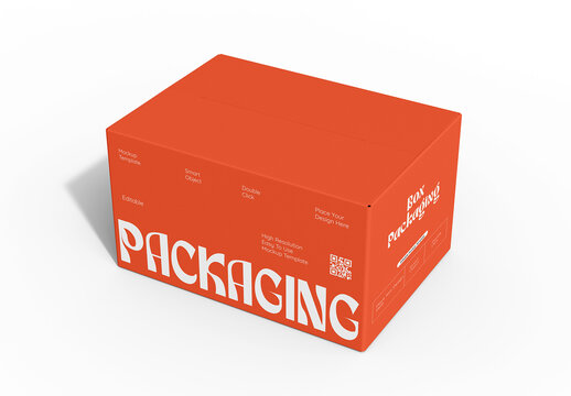 Box Packaging Mockup Template