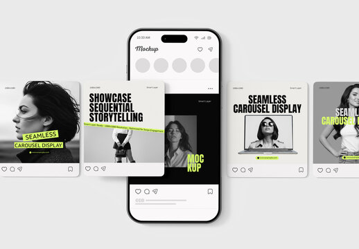 Carousel Social Media Post Mockup