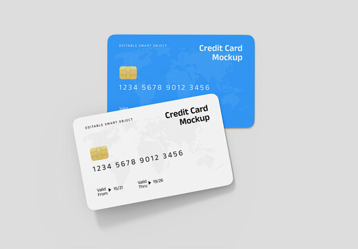 Modern Credit Card Mockup