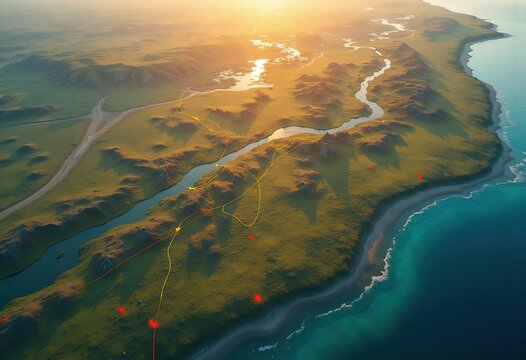 Animal Migration Corridor Trail Map Illustrating Routes Enhancing Wildlife Passage Across Diverse Regions