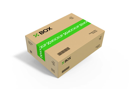 Floating Box Mockup Template