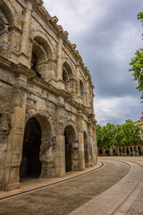 Naklejka premium Les Arènes de Nîmes dans le Gard en France