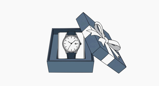 Gift Box with Watch Inside