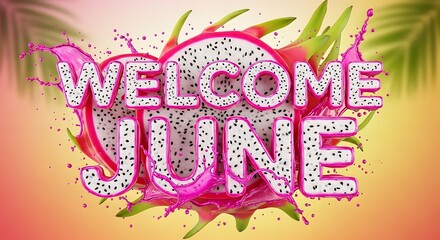 Fototapeta premium Colorful hand painted welcome sign on wooden background.