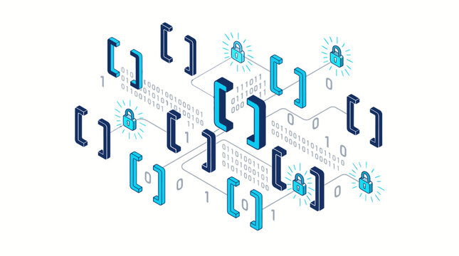 Blue Brackets Network Connection System.
