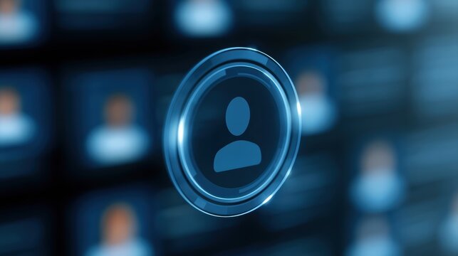 Smart AI recruitment dashboard reviewing candidate profiles, hiring automation, HR technology concept