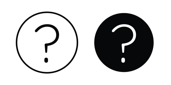 Interrogation icon. Symbols for websites