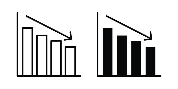 Reduction chart icon