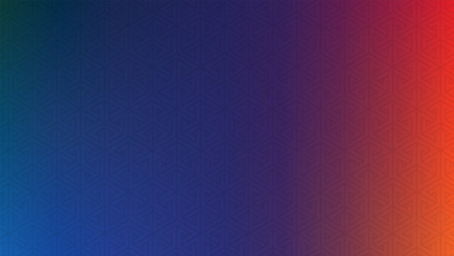 Abstract geometric line pattern with modern blue purple and orange gradient background design.