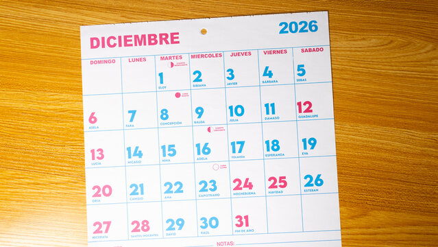 December 2026 Calendar Template, Monthly Planner and Holiday Schedule