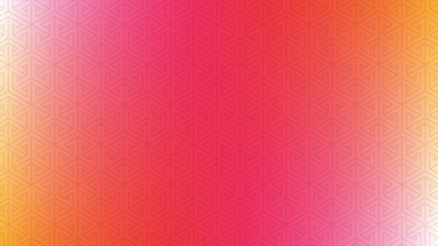 Abstract geometric pattern with impossible shapes forming complex texture on colorful background.