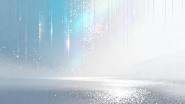 Abstract glowing light particles