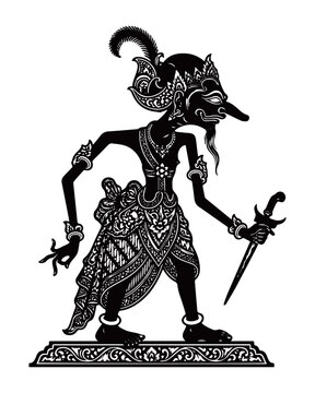 GARENG PUNOKAWAN WAYANG PUPPET SHADOW SILHOUETTE