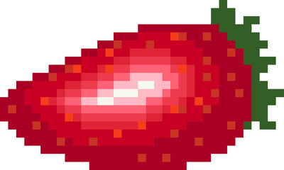 Fototapeta premium Strawberry Pixel Art
