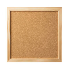 Fototapeta premium Cork board with textured surface isolated on transparent background
