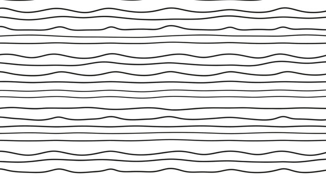 Hand Drawn Wavy Lines Pattern Design