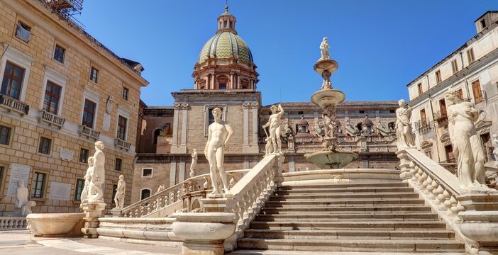 centre ville et monuments de Palerme en Sicile