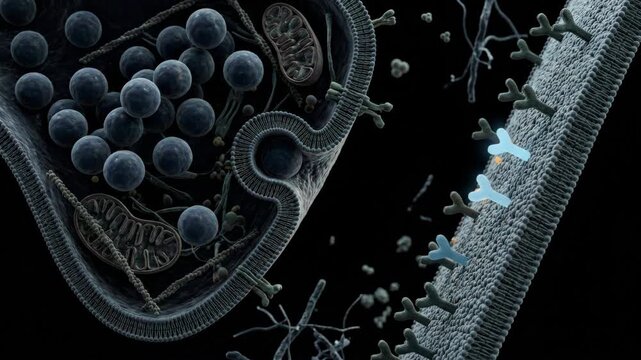 Synaptic Vesicle Fusion Neurotransmitter Release &mdash; CNS Scientific Visualization