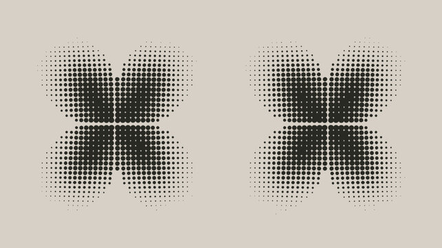Black and white pixel art butterfly wings close up pattern design