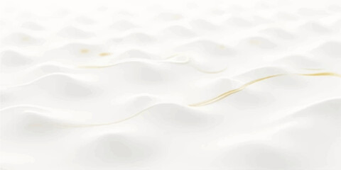 Obraz premium Abstract luxury white cream ripple background with subtle golden lines, soft focus 3d fluid texture for cosmetics product display