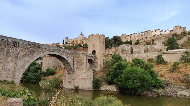 View from the Mirador del Tajo, Toledo, Castilla-La Mancha, Spain.