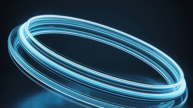 Dynamic Light Trails Abstract Flow Lines Technology Background