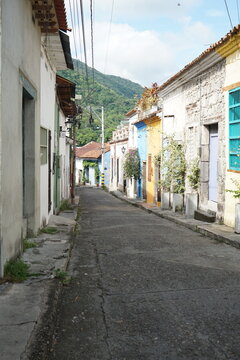 street in the old town of Honda tolima colombia