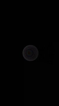 Generative Phyllotaxis 3D Spiral Pattern, Mathematical Fibonacci Sequence Animation, Abstract Scientific Data Visualization, UHD Generative Motion Background_loop