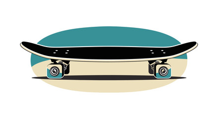 Skateboard Minimal Vector Illustration © gacor20