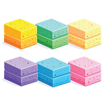 Colorful stackable plastic brick toys.