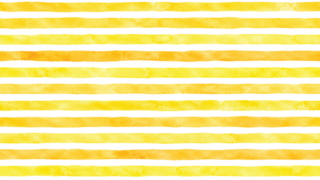 Beautiful seamless pattern with Orange yellow watercolor stripes. hand painted brush strokes, striped background. Vector illustration.