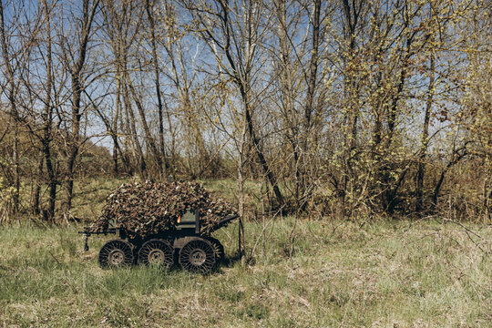 Unmanned ground vehicle operating in forest environment