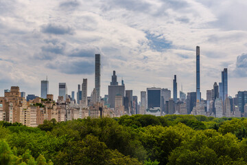 Obraz premium Manhattan Skyline View from the Metropolitan Museum Rooftop, NYC