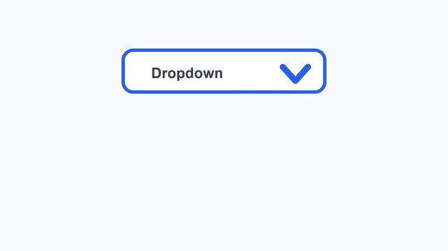 A person interacts with a dropdown menu on a screen interface.