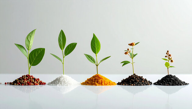 Cultivo de plantas em diferentes tipos de solo