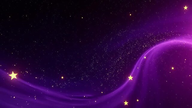 Purple and pink cosmic starry sky