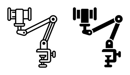 Adjustable Clamp Mount Arm, Flexible Studio Light Stand, Articulated Boom Holder © MrBorkot