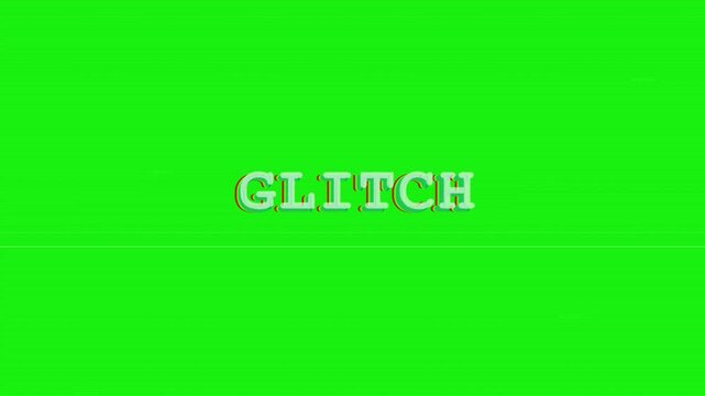 A glitch occurs on a screen displaying a green background with white text error