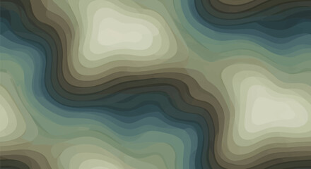 Fototapeta premium Abstract Topographic Map Background: Earth Terrain Layers