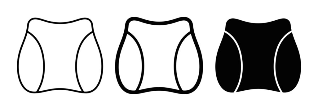 Insect Head Icons, Simple Outline and Silhouette, Vector Graphics for Science and Nature
