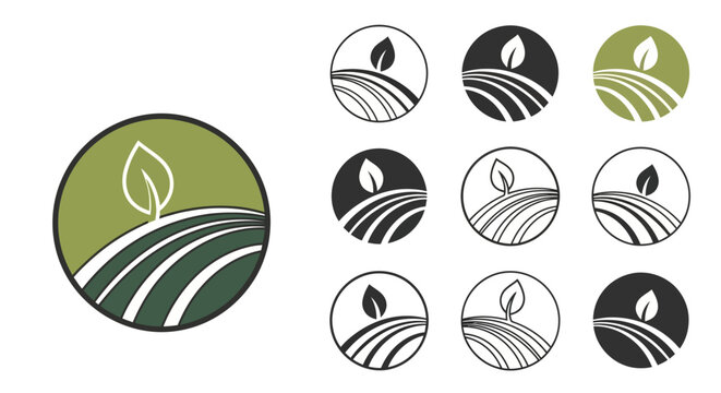 Eco Friendly Logo Design Elements.